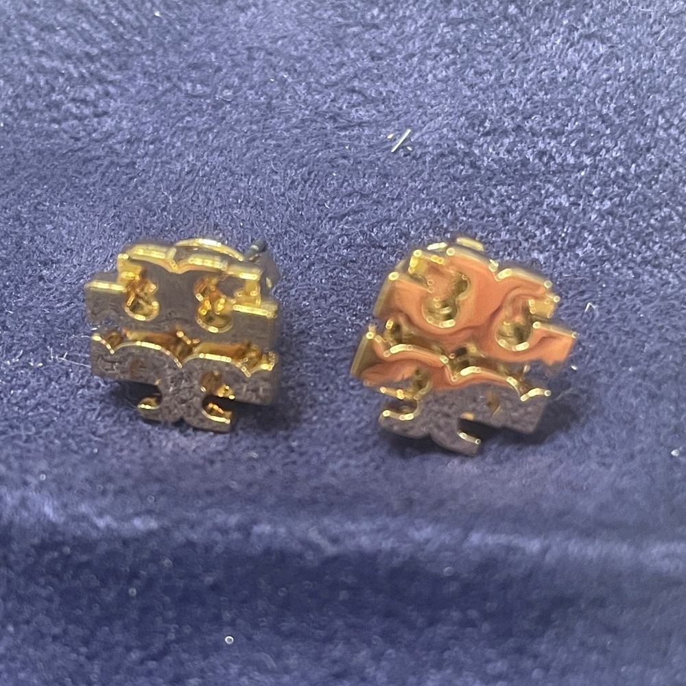 Tory Burch Gold and Silver Earrings